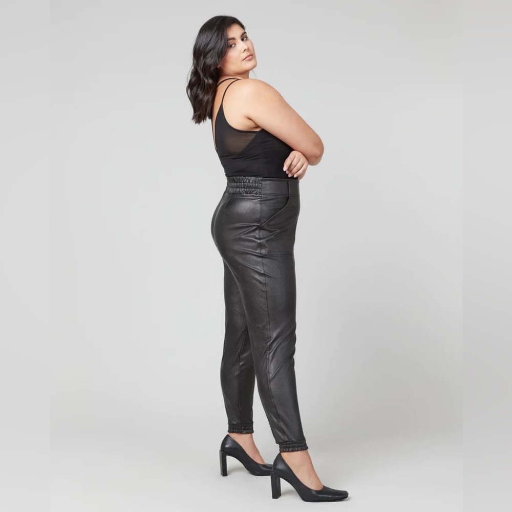 NWT Spanx Leather-Like Joggers - Picture 3 of 7